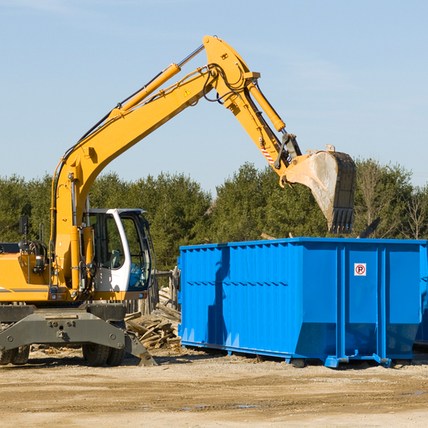 can i choose the location where the residential dumpster will be placed in Lebo KS